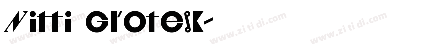 Nitti Grotesk字体转换